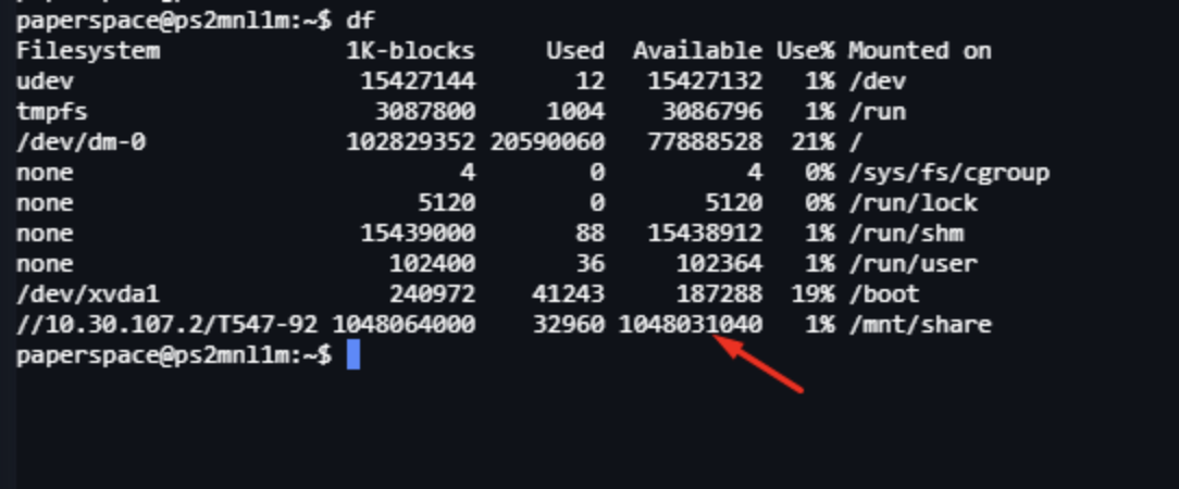 Shared drive Linux