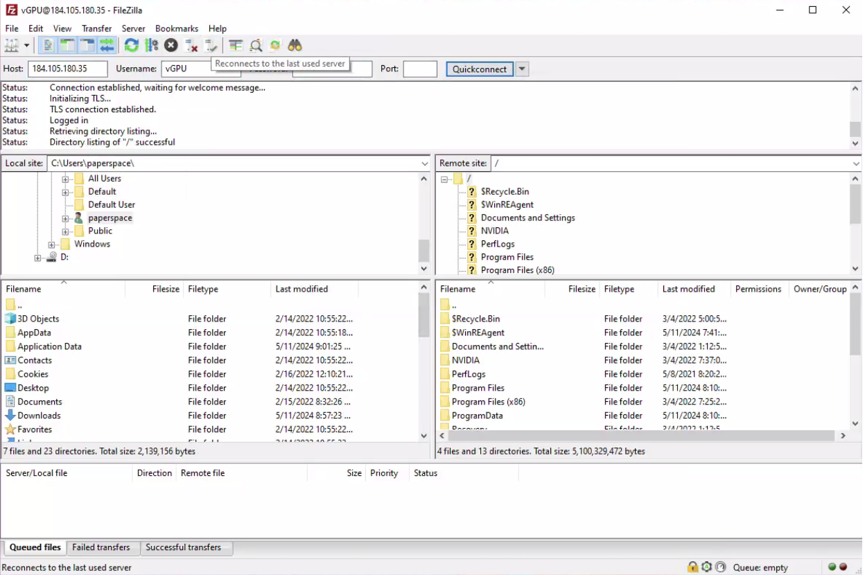 FileZilla Client App Cont