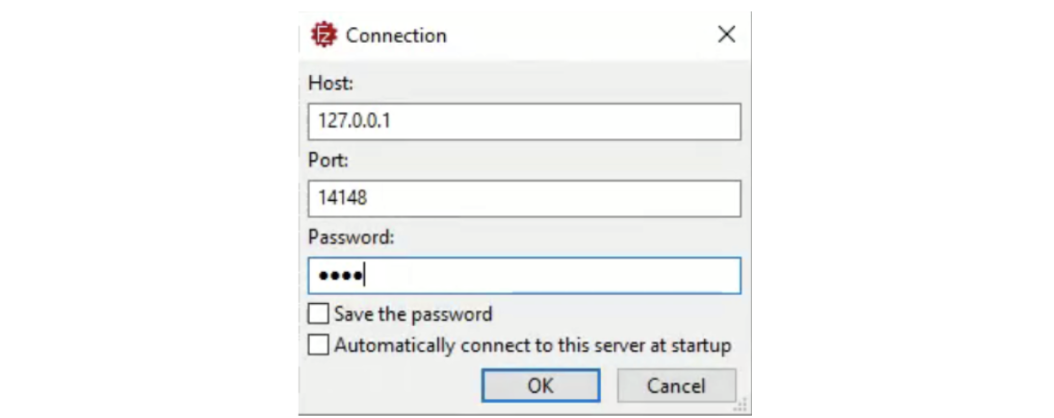 FileZilla Connection Window