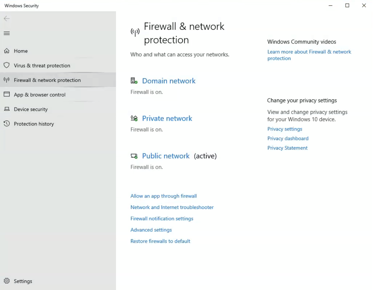 Firewall Networks