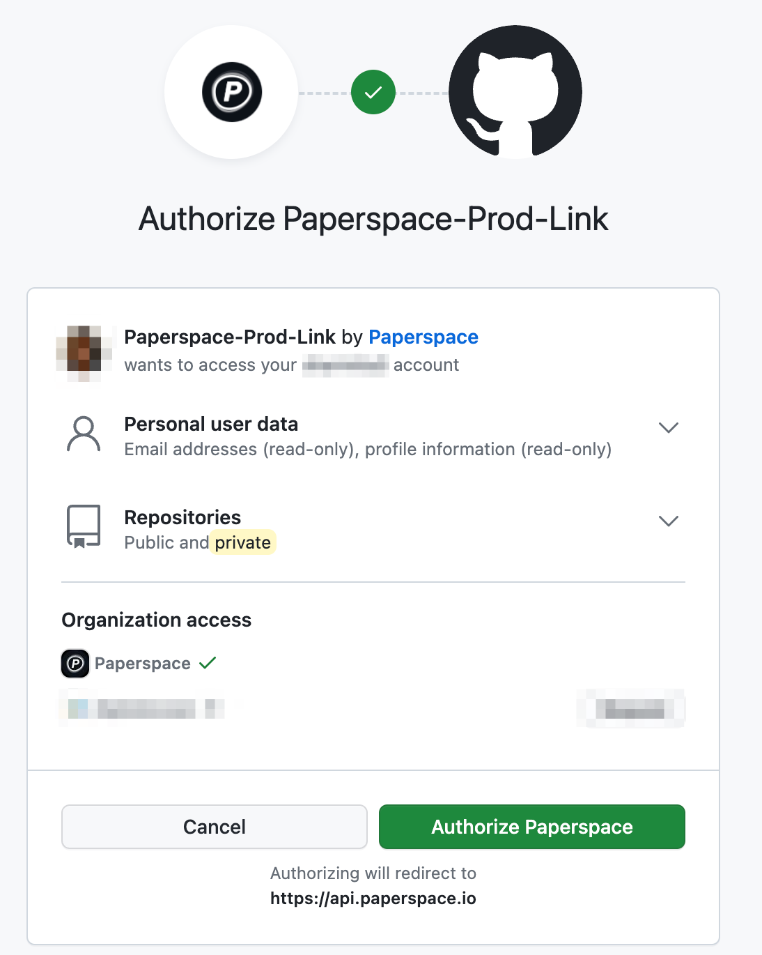 Authorizing the GitHub App