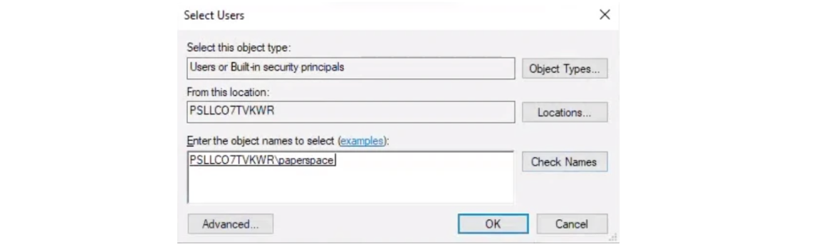 Username changes to VM's ID followed by username